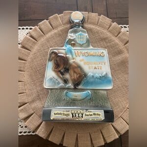 Vintage Wyoming Commemorative Decanter
